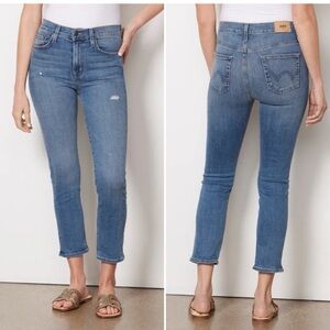 Edwin Elin Crop Straight Jeans in Wavelength - Size 28